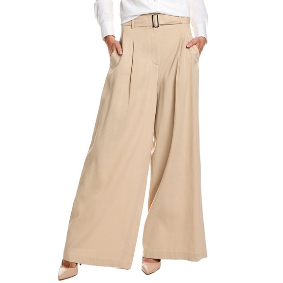 Lafayette 148 New York Pants - NWT - Lafayette 148 New York - Jagger Wide Leg Pant - Green Clay